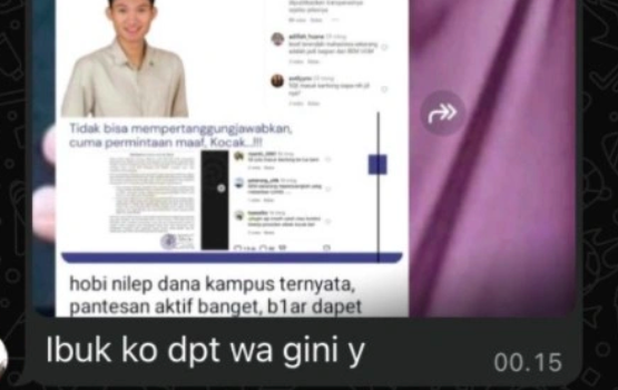 Ketua BEM UGM Mengaku Terima Ancaman, Ibu Dapat Pesan Intimidatif